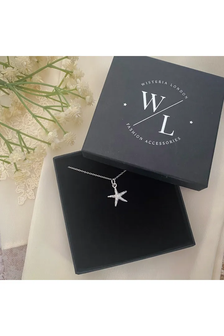 Wisteria London Sterling Silver Starfish Necklace