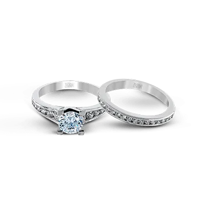 ZR1034 Wedding Set in 14k Gold with Diamonds